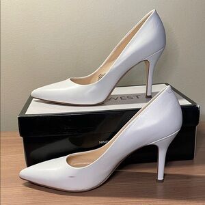 Nine West Elegant White 4” Heels